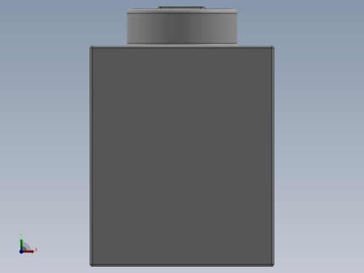 乐高套装 4421基本积木-300501 White Brick 1 x 1.SLDPRT前视缩略图