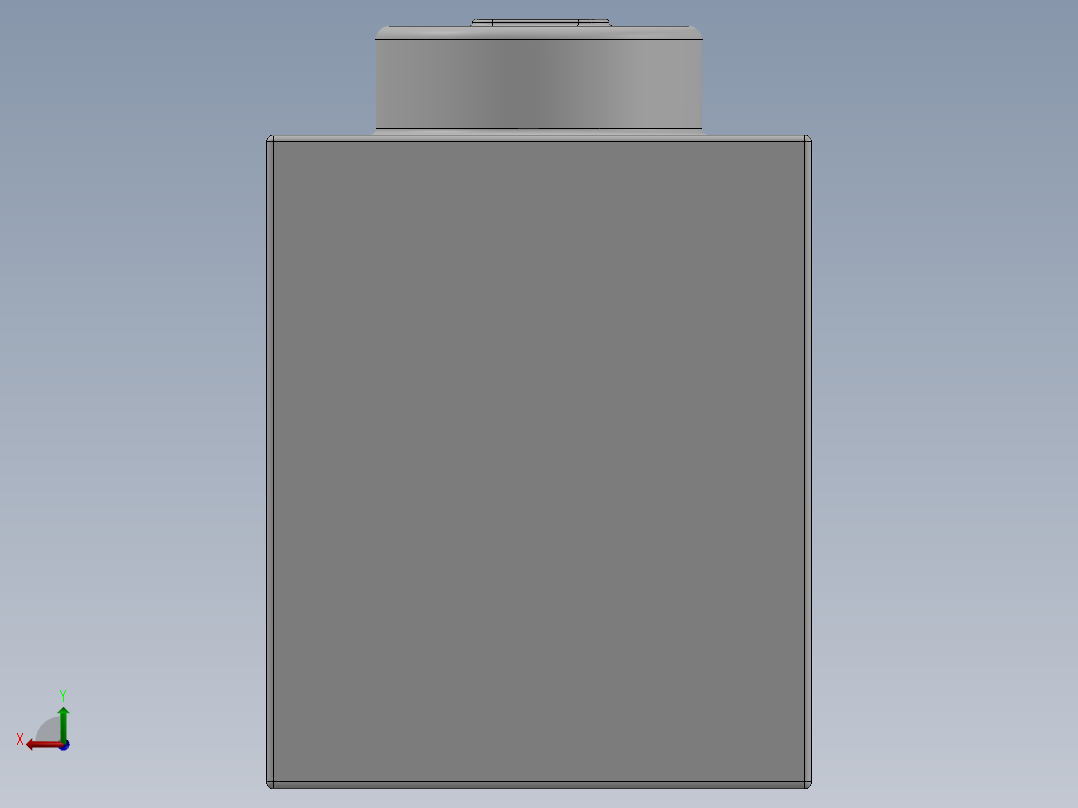 乐高套装 4421基本积木-300501 White Brick 1 x 1.SLDPRT后视图