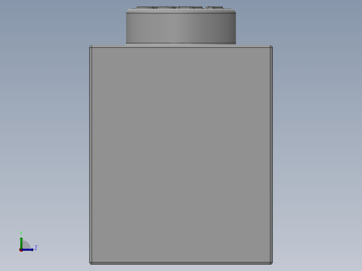 乐高套装 4421基本积木-300501 White Brick 1 x 1.SLDPRT左视缩略图