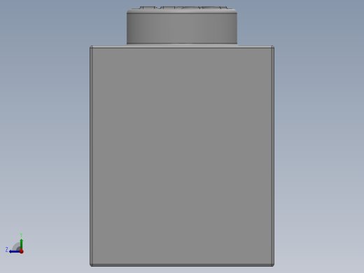 乐高套装 4421基本积木-300501 White Brick 1 x 1.SLDPRT右视缩略图