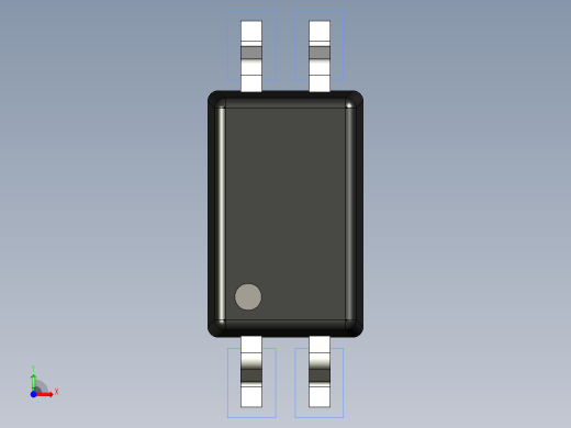 光电元件封装-SSOP-4-BK前视缩略图