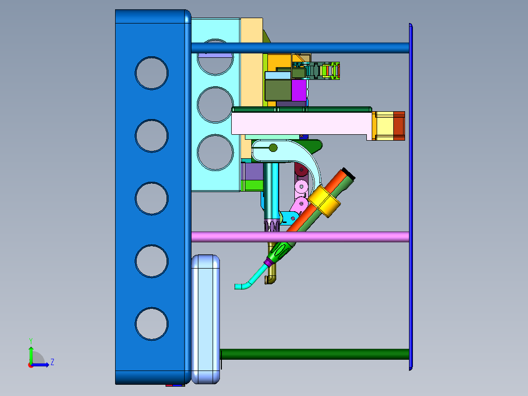 台式三轴等离子焊机左视图