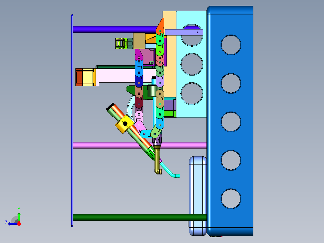 台式三轴等离子焊机右视图