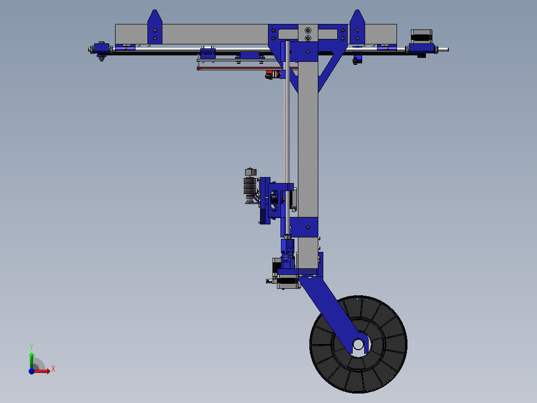 3D打印机模型前视图