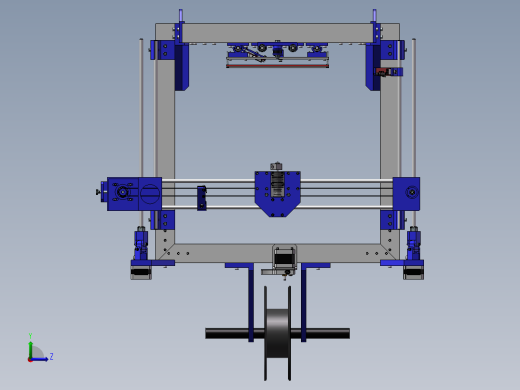 3D打印机模型左视缩略图