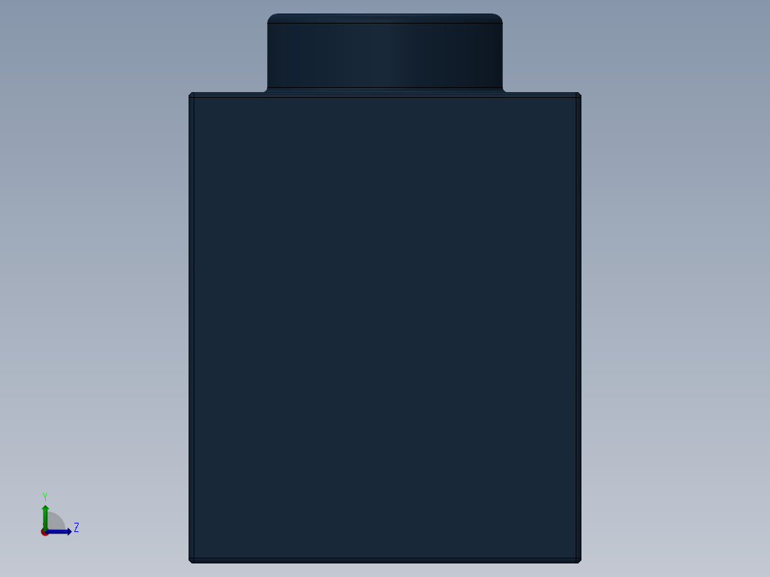 乐高机械组积木（横梁）-4227700 - 3895 Earth (Navy) Blue Technic Brick 1 x 12 with Holes左视图