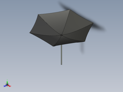 倒置雨伞模型