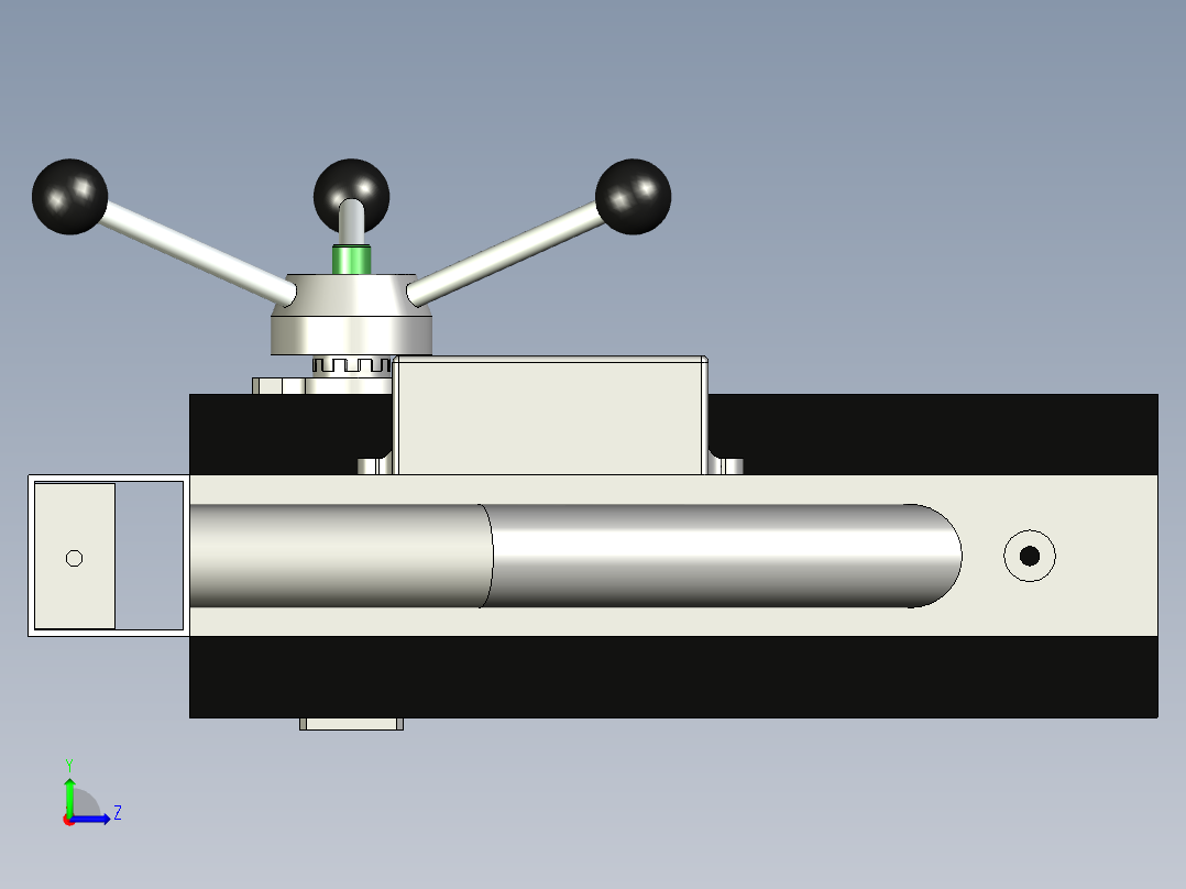 DIY磁力钻床左视图