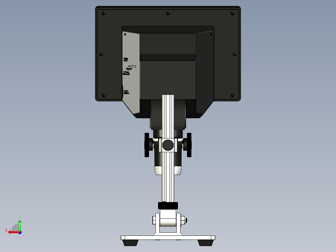 数码显微镜后视图