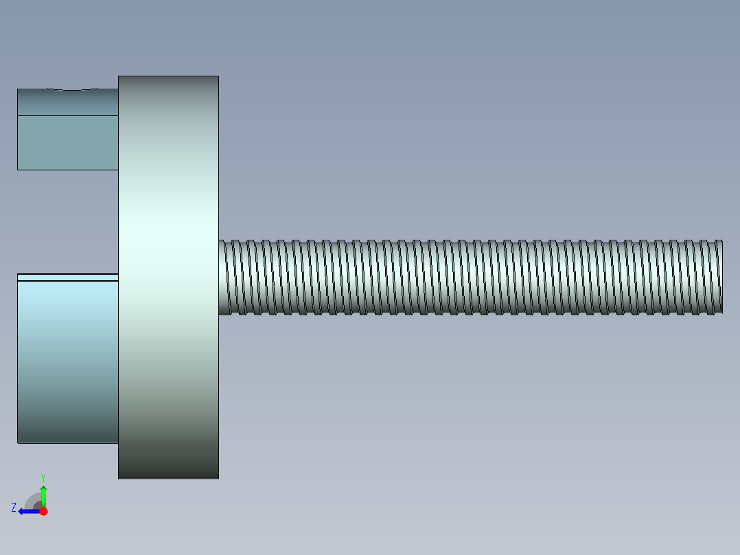 车床老式右视图