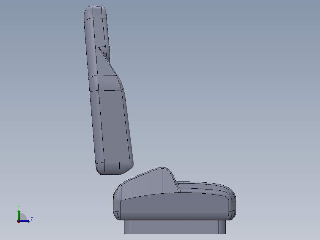 汽车座椅 (32)左视图