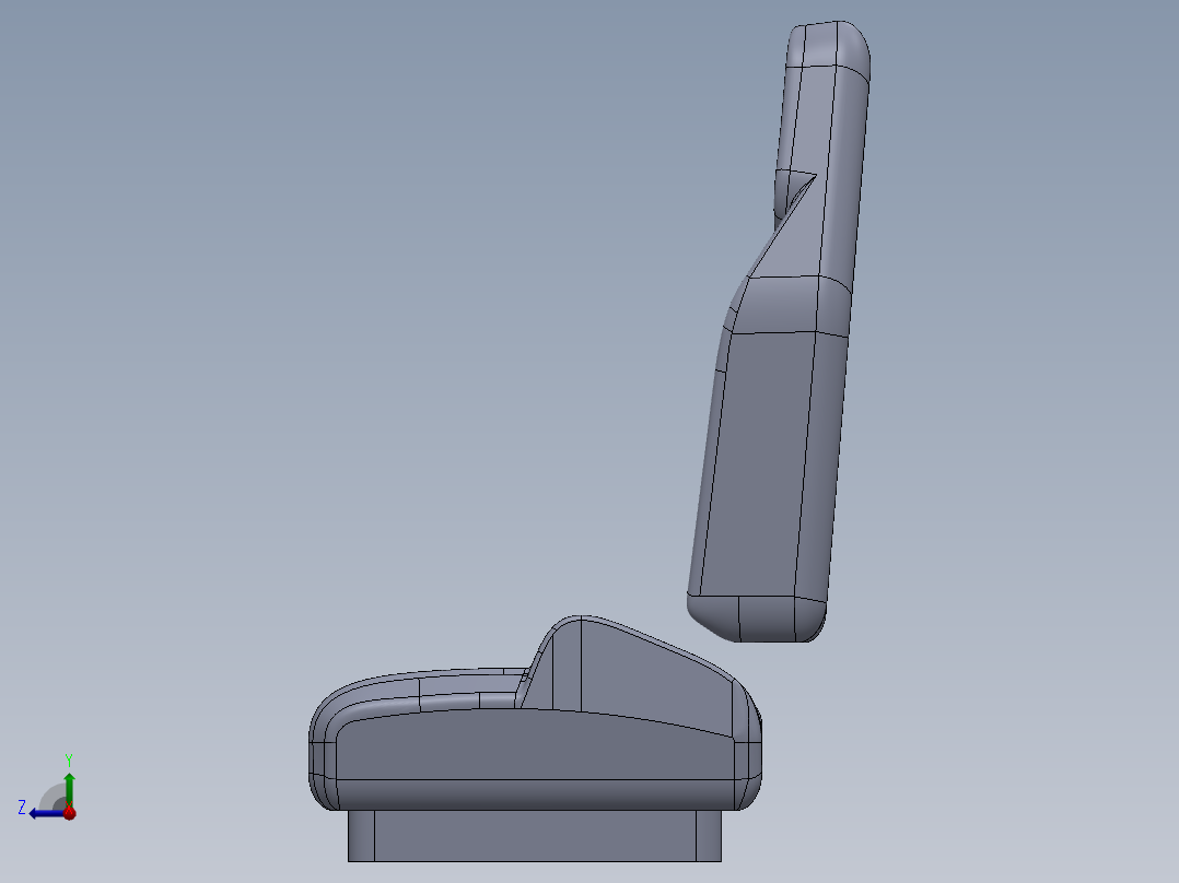 汽车座椅 (32)右视图
