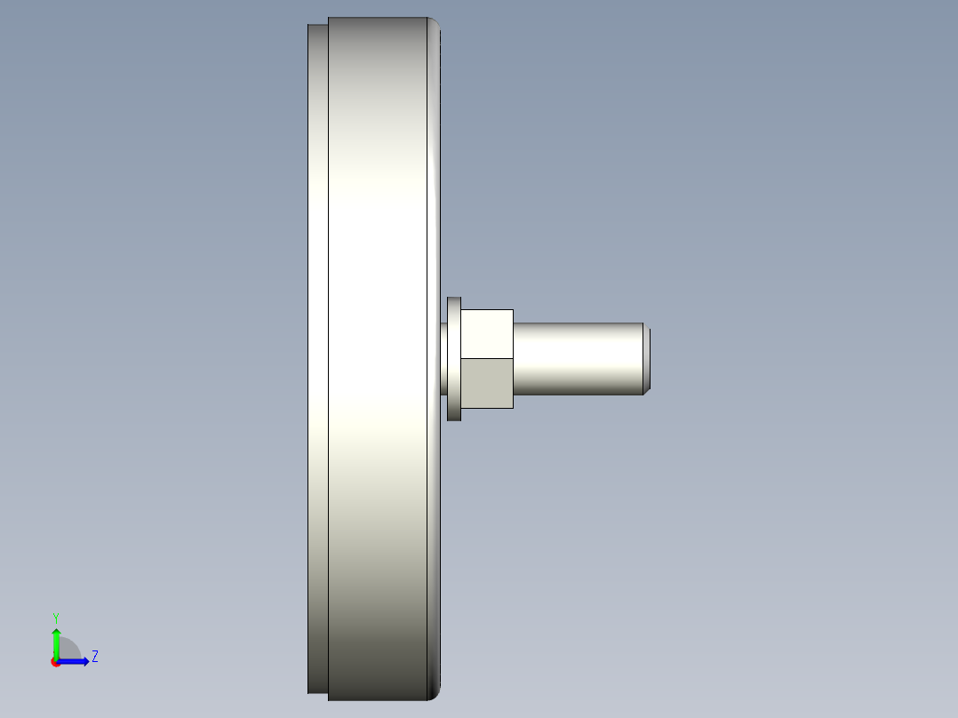 固定腳座1090-3D多系列多零件图纸模型左视图