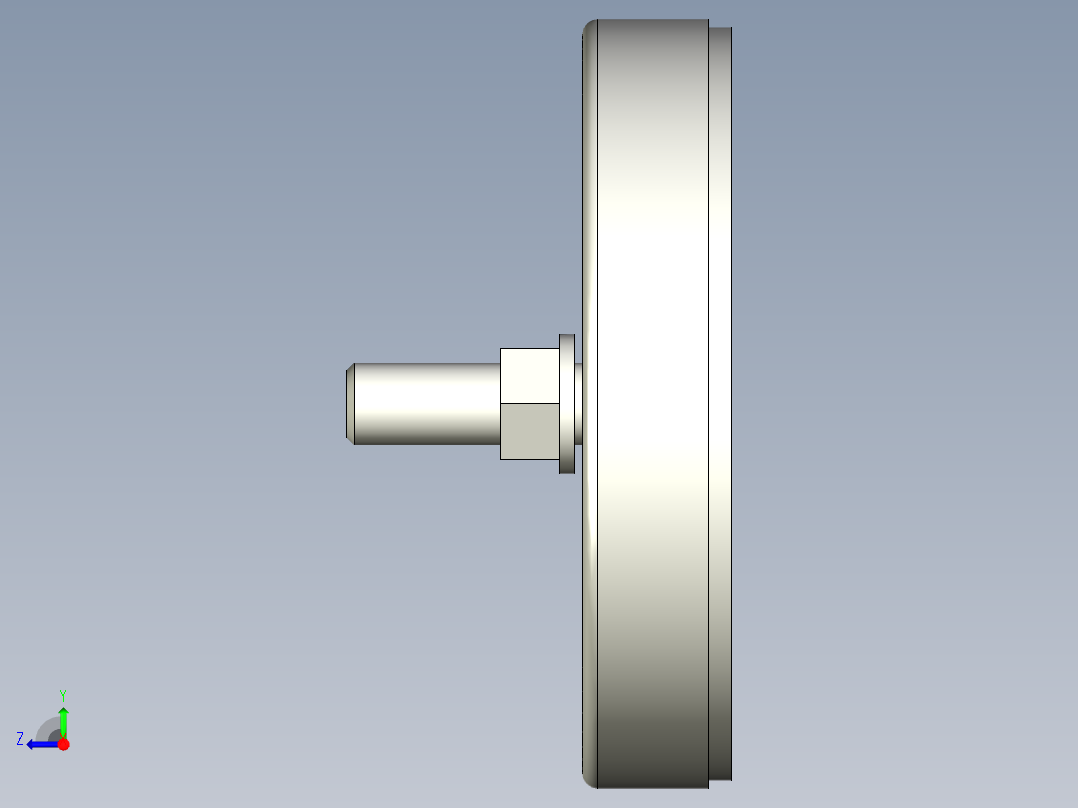 固定腳座1090-3D多系列多零件图纸模型右视图