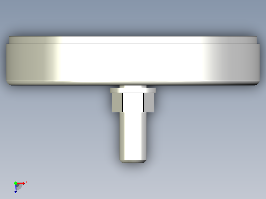 固定腳座1090-3D多系列多零件图纸模型俯视图