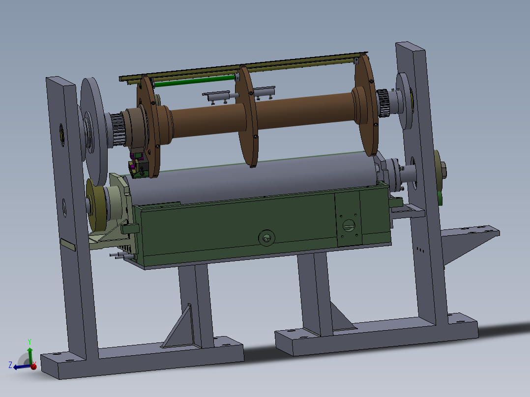 精装书壳的涂胶机构