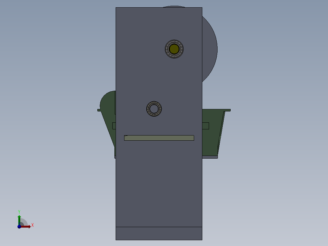 精装书壳的涂胶机构前视图