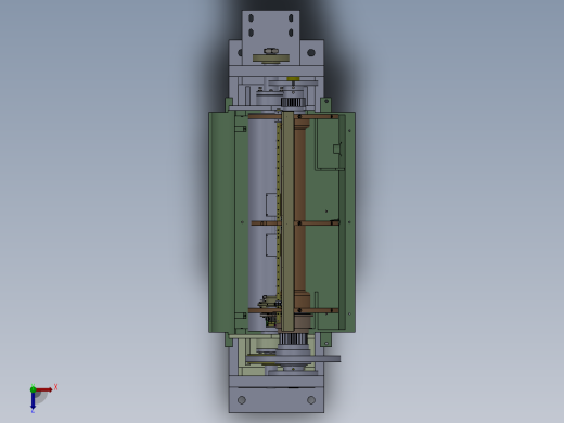 精装书壳的涂胶机构俯视缩略图