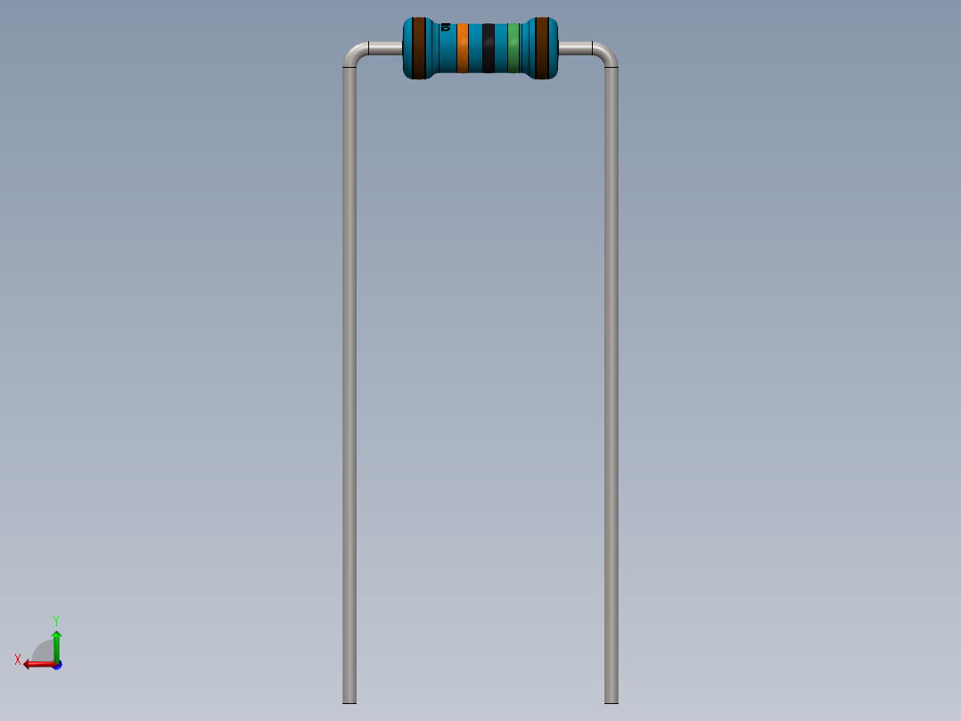 电容器 二极管 电阻器-Resistor 150K Ohm Blue后视图