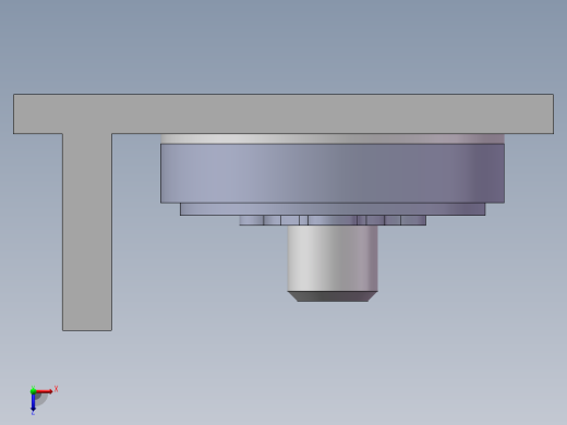 端盖零件的机械加工工艺规程及工艺装备设计俯视缩略图