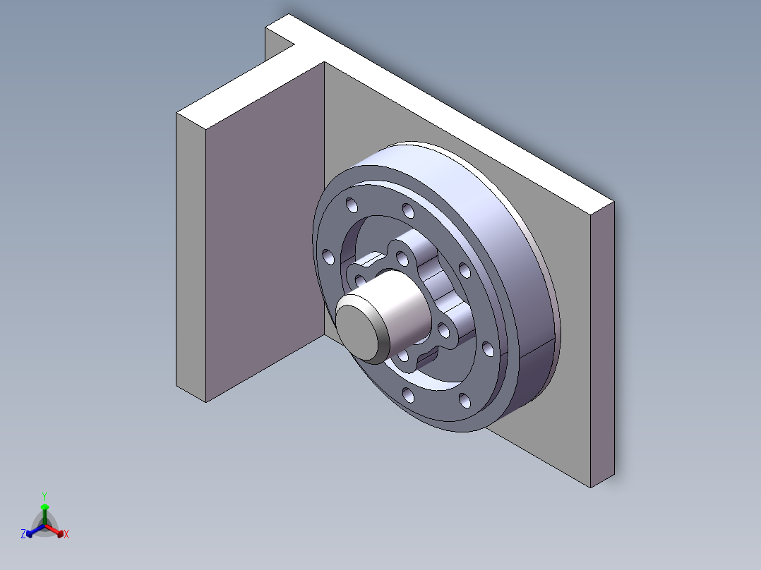 端盖零件的机械加工工艺规程及工艺装备设计正等轴测图