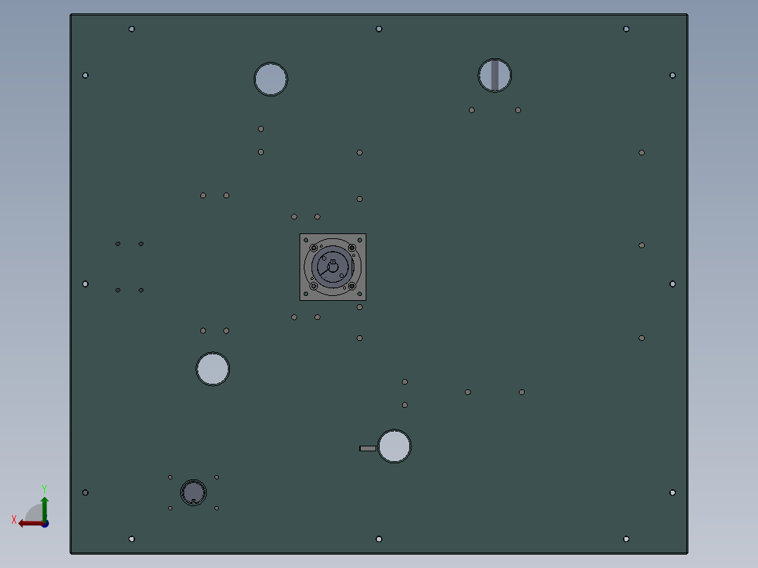 自动检测电机设备（sw18可编辑+工程图+BOM）后视图