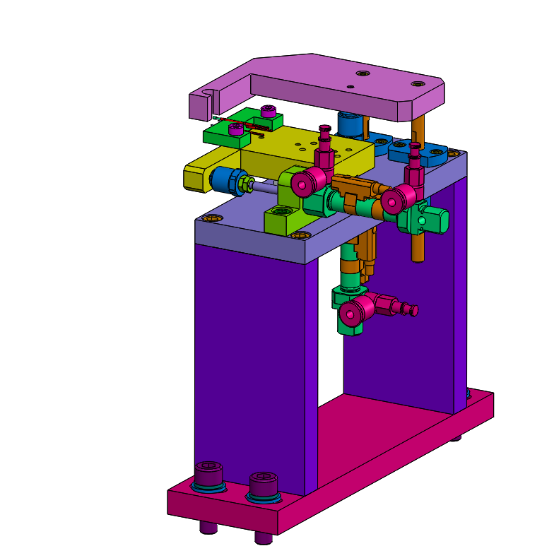 自动检测电机设备（sw18可编辑+工程图+BOM）