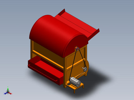 谷物脱粒机sw15正等轴测缩略图