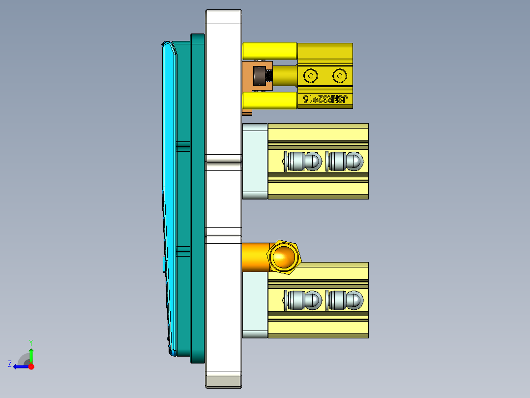 CS19-C-CNC4笔记本CNC工装夹具三维模型-180801右视图