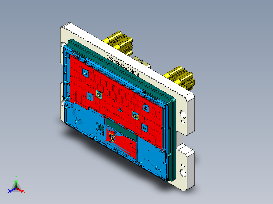 CS19-C-CNC4笔记本CNC工装夹具三维模型-180801正等轴测图
