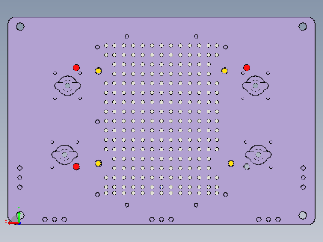 大尺寸电脑中框铣凹槽避位结构CNC编程程序模型后视图