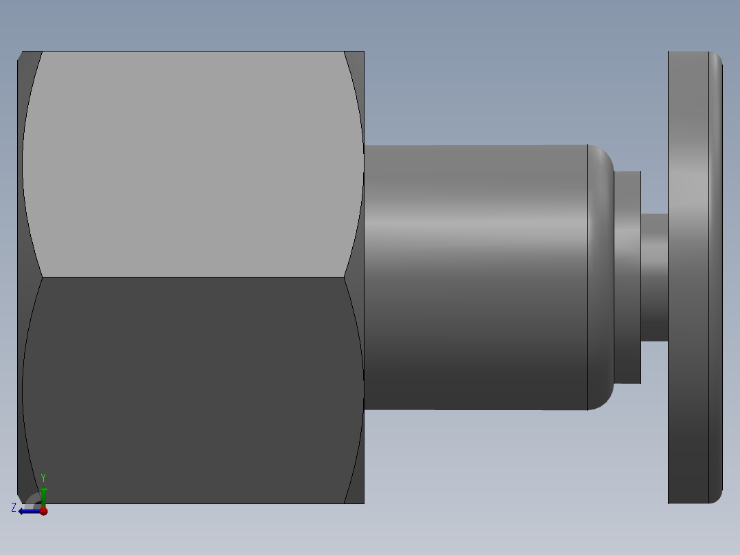 气动元件APCF4_02右视图