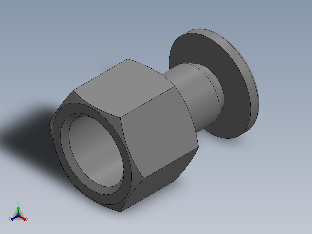 气动元件APCF4_02正等轴测图