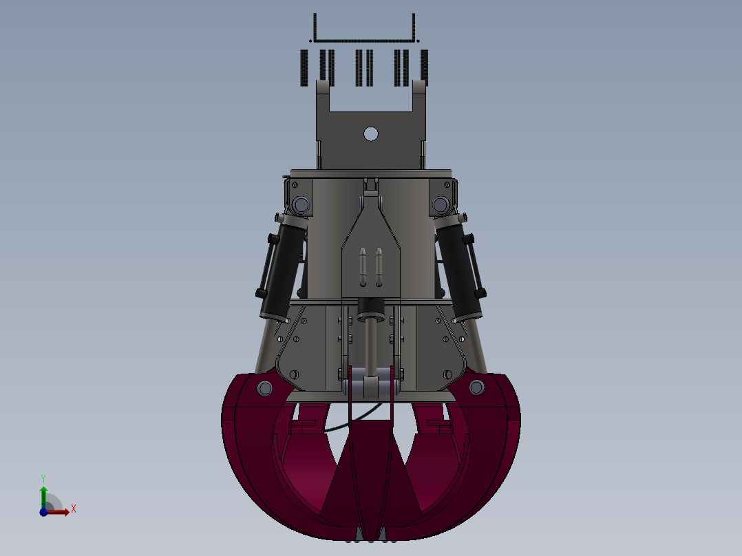 机械抓手3前视图