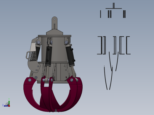 机械抓手3右视缩略图