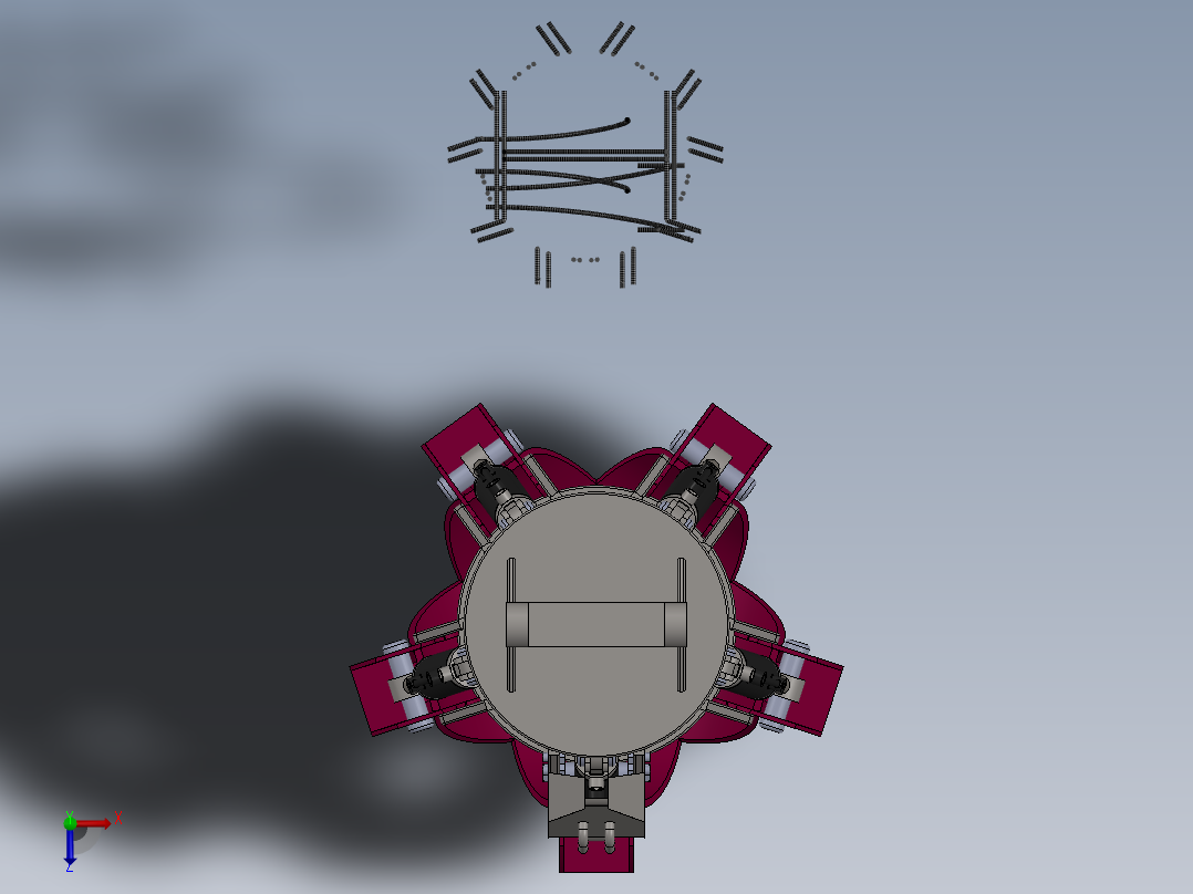 机械抓手3俯视图