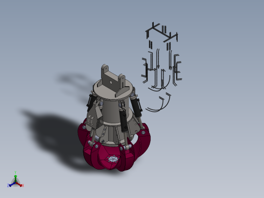 机械抓手3正等轴测缩略图