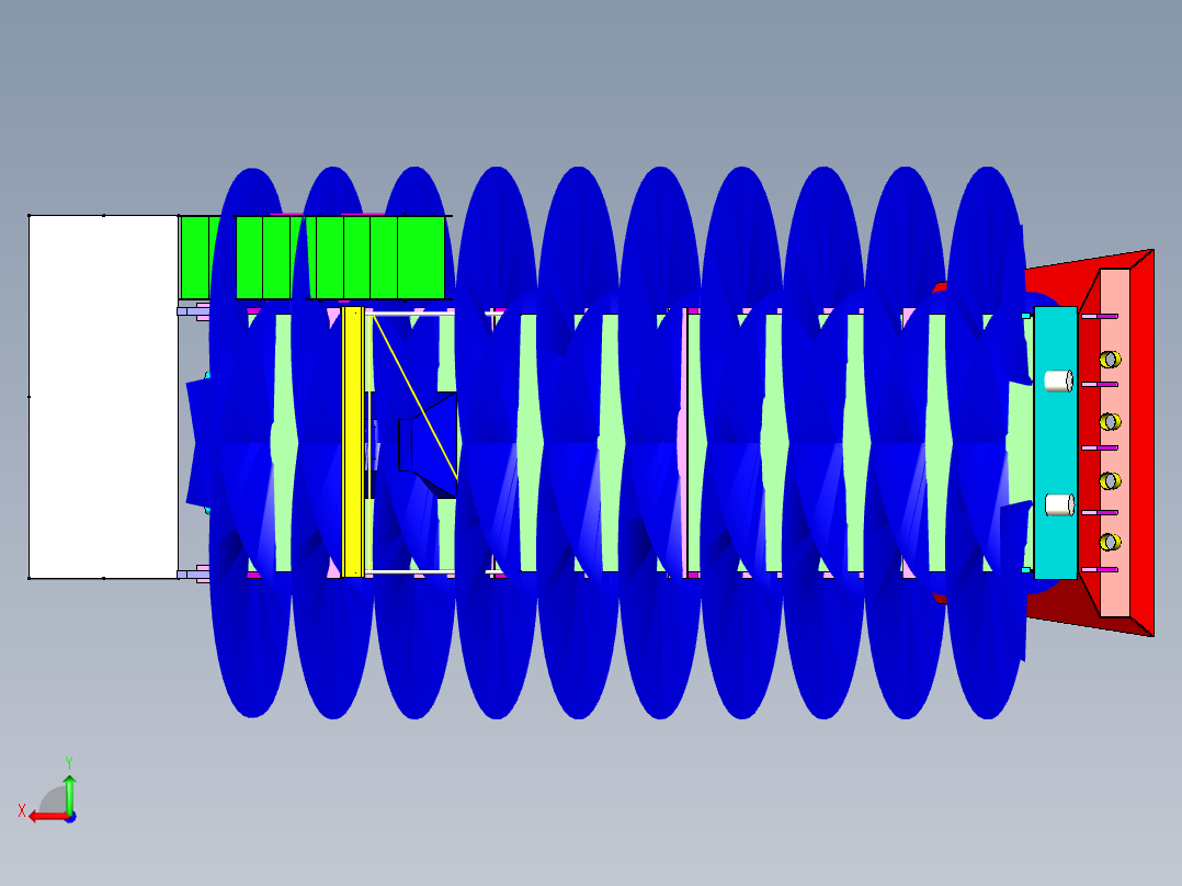B2004017-双螺纹清洗器后视图