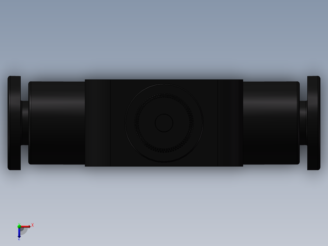 公制管道型节流阀 亿日 ESA4俯视图