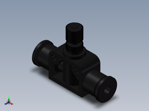公制管道型节流阀 亿日 ESA4正等轴测缩略图