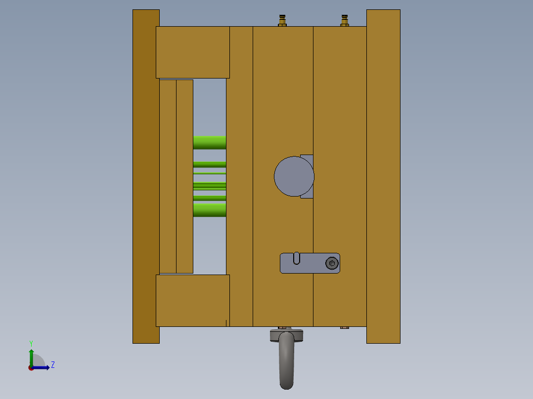 注塑模具、模具(44)左视图