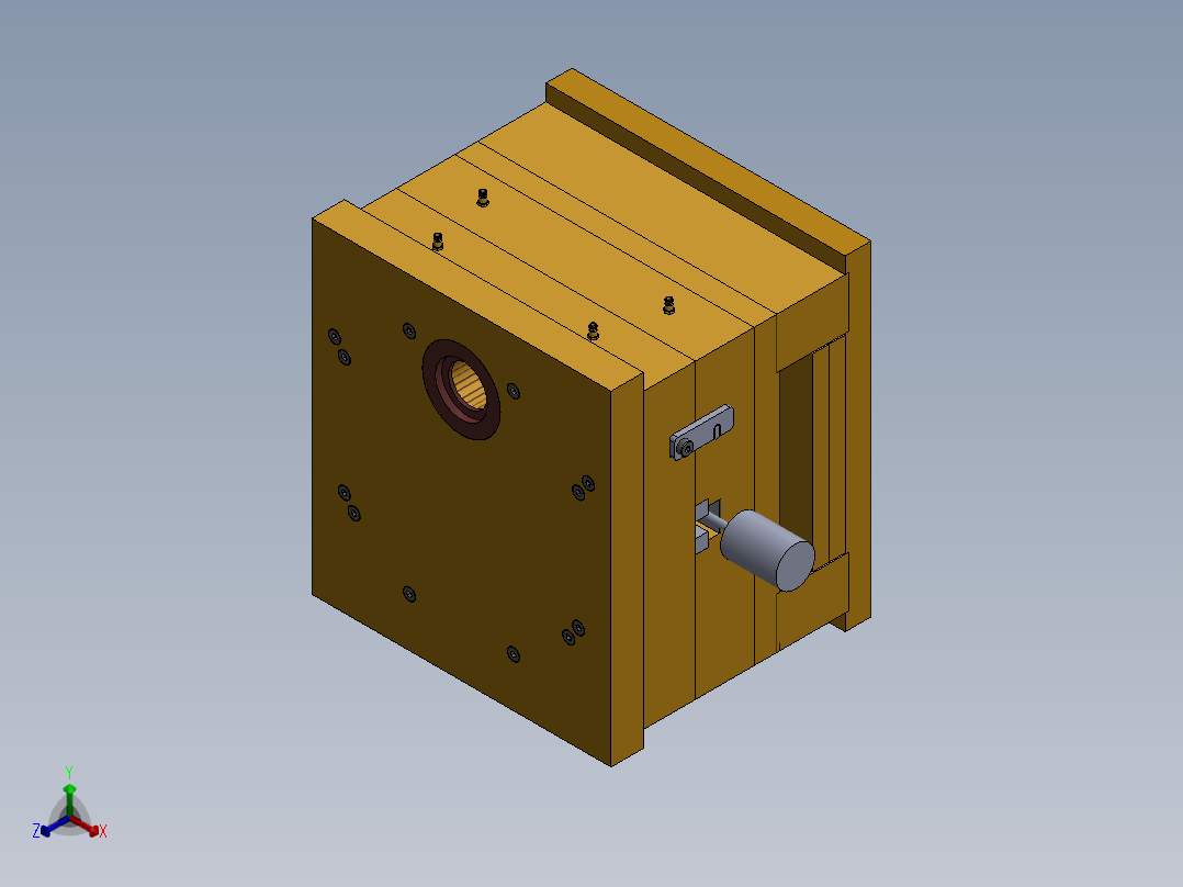 注塑模具、模具(44)正等轴测图