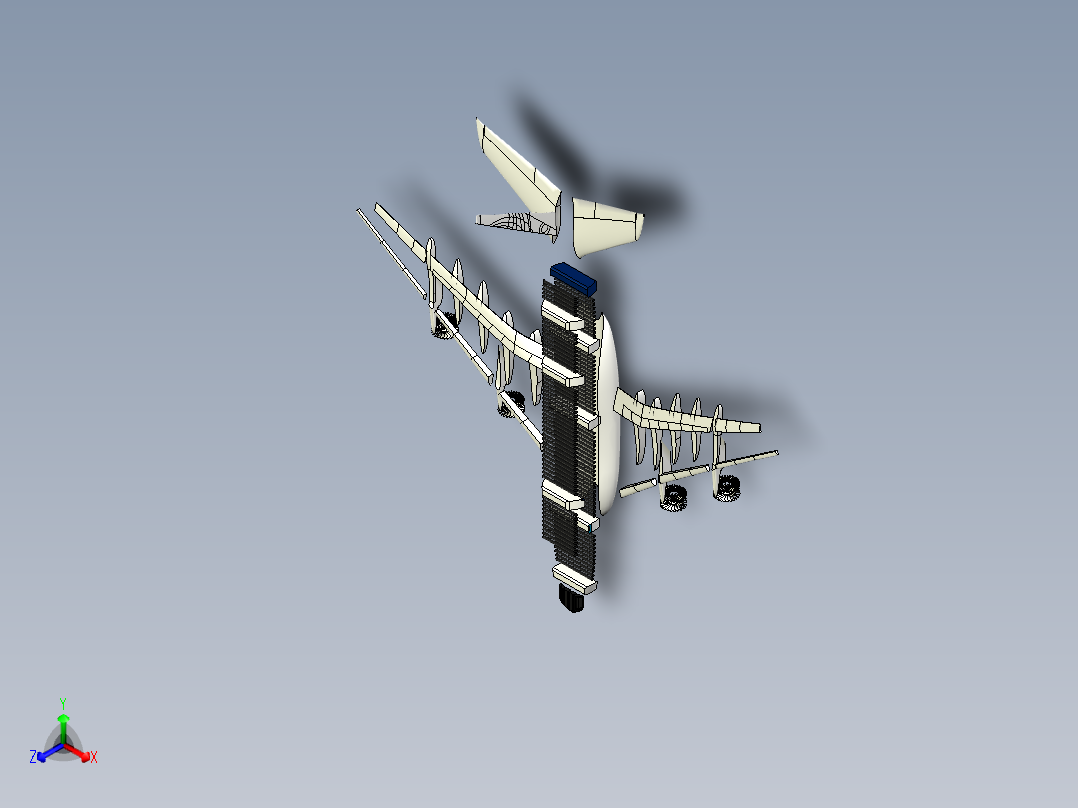 B2004162-空客A380正等轴测图