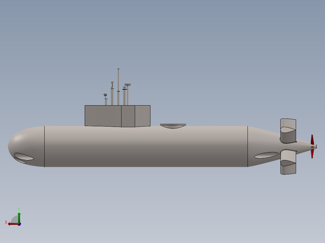 潜水艇(18)后视图