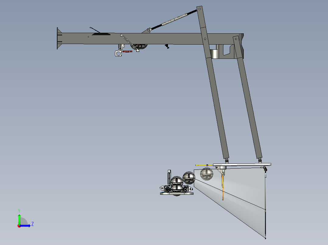 投篮训练机设计模型 1687186左视图