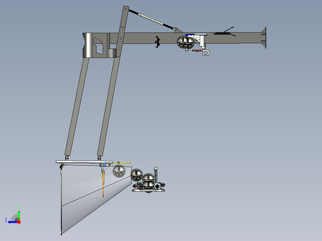 投篮训练机设计模型 1687186右视图