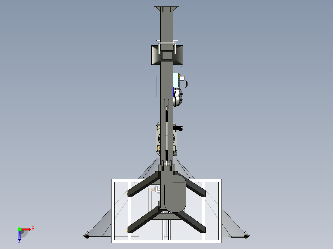投篮训练机设计模型 1687186俯视图
