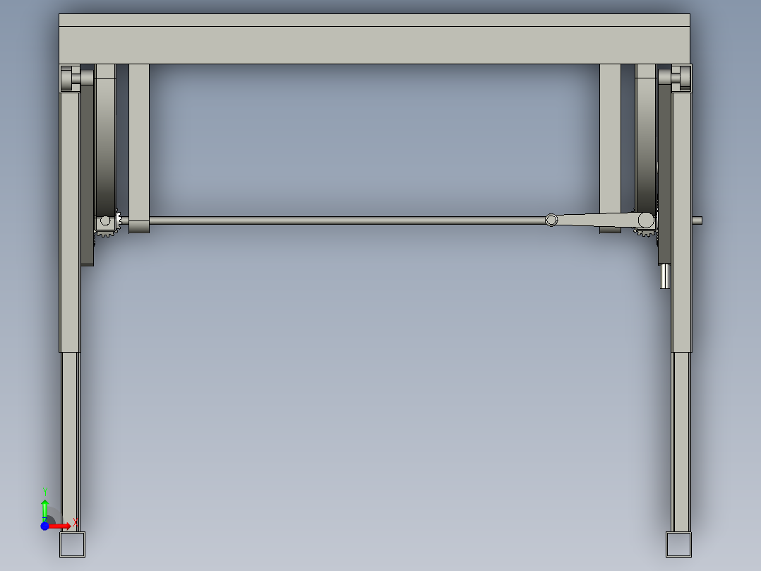 工作台640X1000cmworkbench-640x1000--stp stl前视图