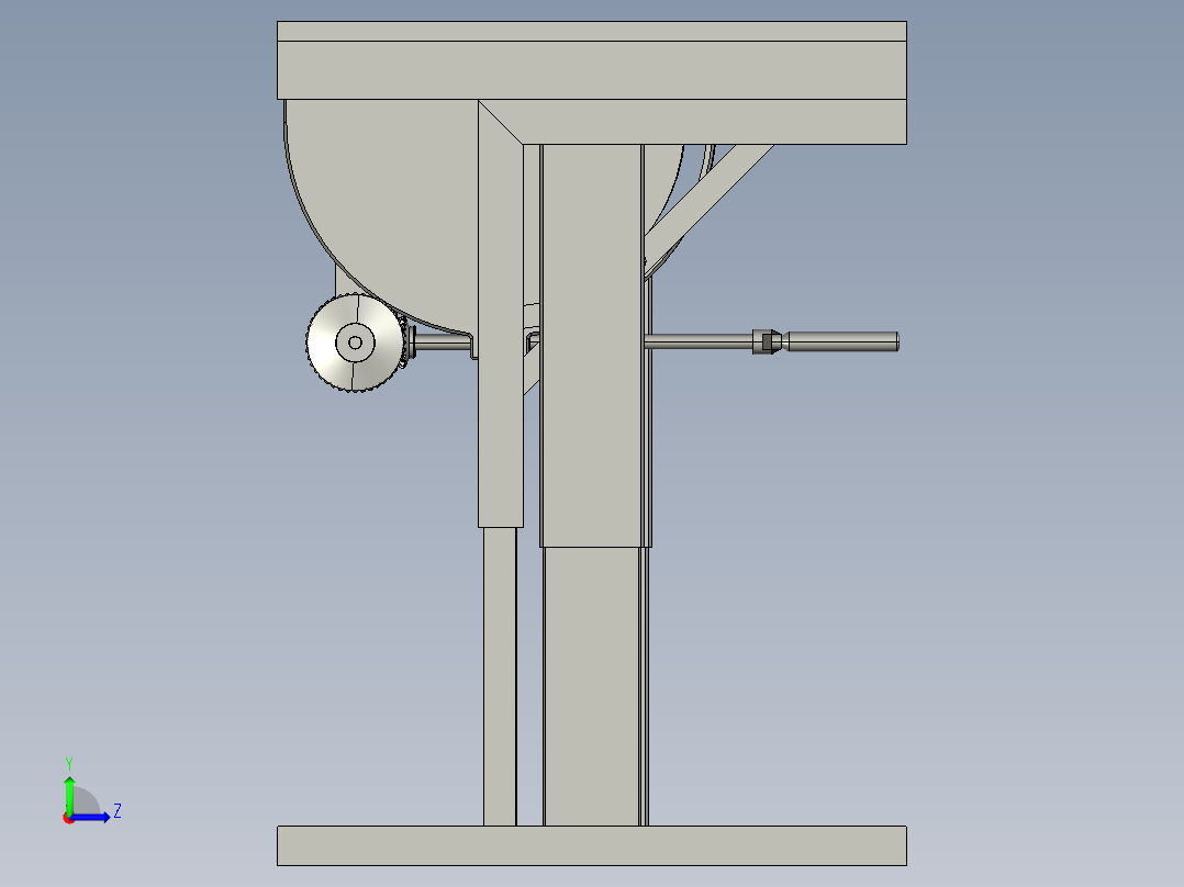 工作台640X1000cmworkbench-640x1000--stp stl左视图