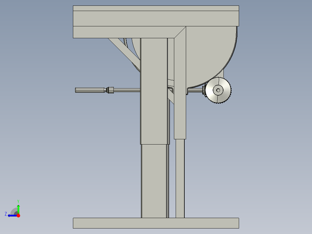工作台640X1000cmworkbench-640x1000--stp stl右视图
